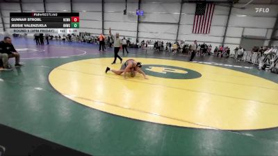 140 lbs Round 5 (3pm Friday) - Gunnar Strobl, NCWAY National Team vs Jessie Valenzuela, Rough House W.C.