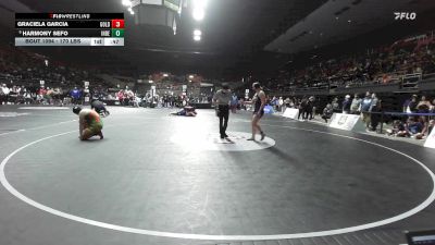 190 lbs Round Of 16 - Emily Carvalho, Redwood -Visalia vs Nevaeh Baca, Porterville
