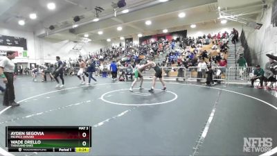 190 lbs Cons. Round 2 - Wade Drello, Thousand Oaks vs Ayden Segovia, Pacifica Oxnard