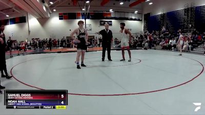 165 lbs Semifinal - Samuel Diggs, Heavy Hitting Hammers vs Noah Hall, Liberty High School (Bealeton)