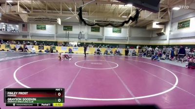 55 lbs Cons. Round 2 - Grayson Goodvin, Sheridan Wrestling Club vs Finley Frost, Madison