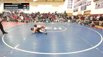 157 lbs Quarterfinal - Nathan Wolyniec, Derby/Oxford/Holy Cross vs Alphonse Milano, Notre Dame-West Haven