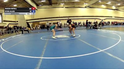 138 lbs Semifinal - Ragan Retell, East Stroudsburg University vs Ryen Allen, Alma Collage