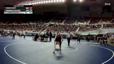 132-D2 Cons. Round 3 - Logan Dartt, Bradshaw Mountain vs Jeremiah Stalling, Buckeye Union High School
