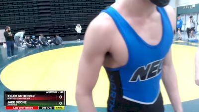 149 lbs Quarterfinal - Tyler Gutierrez, Northeast Oklahoma vs Jake Doone, Air Force