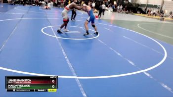 285 lbs Quarterfinal - Mason Villwok, Chadron State vs James Bankston, Pratt Community College