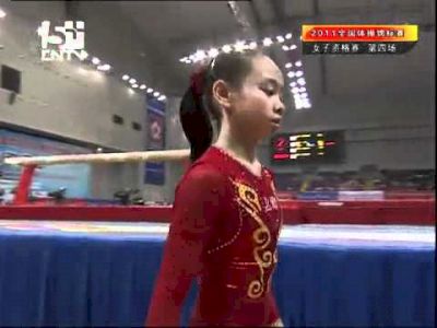 Tan Sixin balance beam qualification chinese national gymnastics 2011