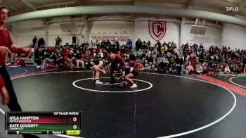 135 lbs 1st Place Match - Kate Doughty, Canon City vs Ayla Hampton, Battle Mountain