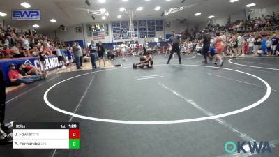 96 lbs Rr Rnd 3 - Jaxson Fowler, Chandler Takedown Club vs Alex Fernandez, OKC Saints Wrestling