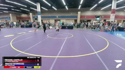 144 lbs Cons. Round 3 - Michael Castillo, X-CLUSIVE Wrestling vs Tristan Rodriguez, Rise Wrestling