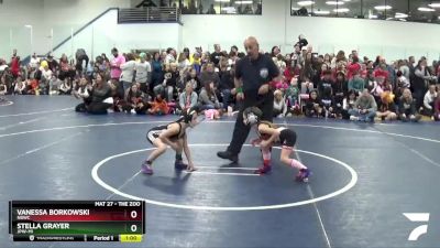 52 lbs Champ. Round 2 - Stella Grayer, JPW-MI vs Vanessa Borkowski, NBWC