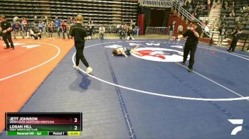 84 lbs 2nd Place Match - Logan Hill, Cody Wrestling Club vs Jett Johnson, Green River Grapplers Wrestling