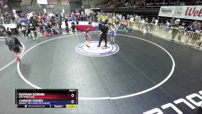 94 lbs Quarterfinal - Nathan Dornin, ASG WRESTLING vs Carson Davies, Sunkist Kids Monster Garage