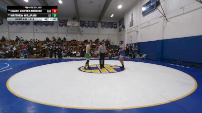 219 lbs Champ. Round 2 - Isaiah Cortez-mendez, Madera vs Matthew Williams, Leigh