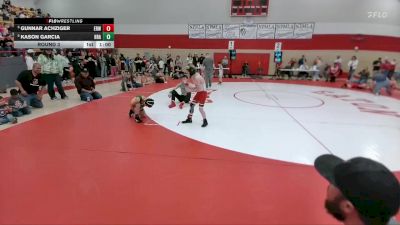 58-60 lbs Round 3 - Gunnar Achziger, Eaton Reds WC vs Kason Garcia, HRA