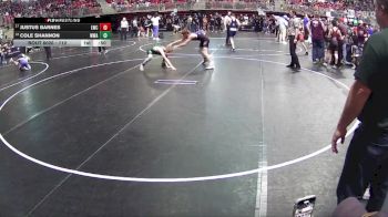 112 lbs Champ. Round 1 - Justus Barnes, Louisville Wrestling Club vs Cole Shannon, Warrior Wrestling Academy