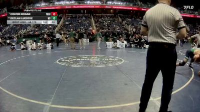 4A 175 lbs 5th Place Match - Declan Luedtke, Weddington High School vs Colton Bogan, Providence High School