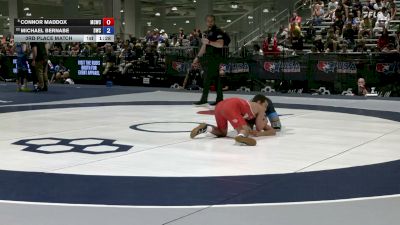 51 kg 3rd Place Match - Connor Maddox, Maurer Coughlin Wrestling Club vs Michael Bernabe, Dethrone Wrestling Club