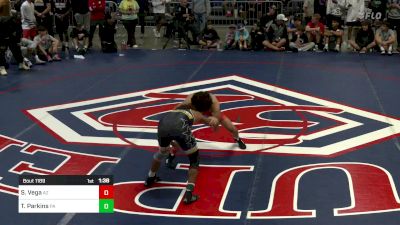 138 lbs Semifinal - Sergio Vega, AZ vs Tahir Parkins, PA