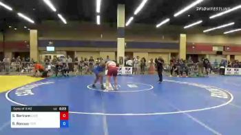 68 kg Consi Of 8 #2 - Sarina Bertram, Kansas City Wrestling Club vs Shelsy Renous, Florida