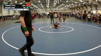 75 lbs 1st Place Match - Annabel Choo, Gracie Barra Westchase Wrestling Club vs Beckett Todd, Texas Elite Wrestling Club
