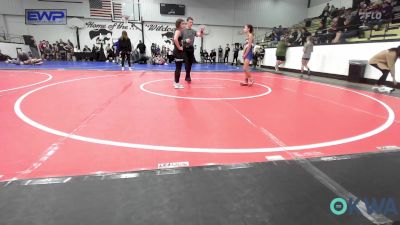 91-98 lbs Rr Rnd 3 - Nevaeh Davis, Black Fox Wrestling Club vs Aaliyah Coombes, Wyandotte Youth Wrestling