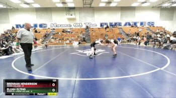 125 lbs Quarters & 1st Wb (16 Team) - Brennan Henderson, Sierra College vs Elijah Elting, Modesto Junior College