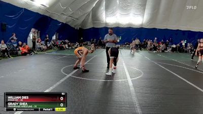 92 lbs Round 3 (6 Team) - William Dies, Rogue WC vs Grady Shea, Crossroads Wrestling