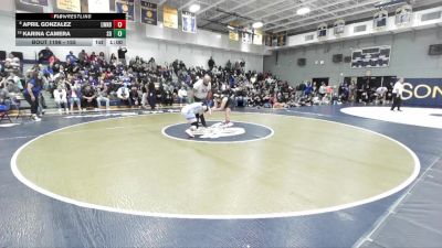 155 lbs Cons. Round 1 - Karina Camera, San Dimas vs April Gonzalez, Lawndale
