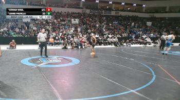 4A 120 lbs 1st Place Match - Ethan Vigil, Aztec vs Dane Padilla, St. Pius X