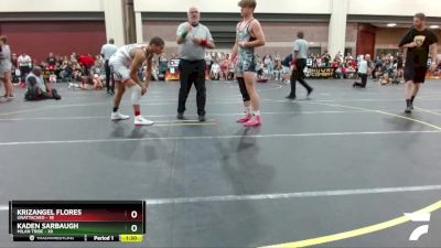 167 lbs Cons. Round 3 - Kaden Sarbaugh, Milan Tribe vs Krizangel Flores, Unattached