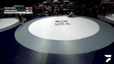170 lbs Leilani Lemus, CVWA - Central Valley Wrestling Association vs Arielle Zeidler, CMWA - Coastal Mountain Wrestling Association