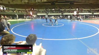 100 lbs Quarterfinal - Parker Vogan, Defiant vs Landon Warren, Hickory Wrestling Club