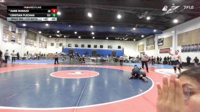 175 Boys Cons. Round 4 - Cristian Flechas, Tri-City Christian vs Gabe Durazo, San Marcos