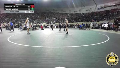 B6A-175 lbs Cons. Semi - Lance Arbona, Ponca City vs Peyton Callis, Sand Springs