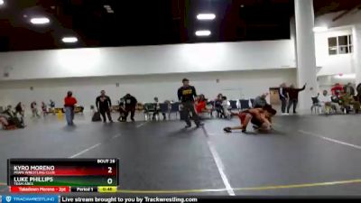 82 lbs Round 1 - Luke Phillips, Team Ares vs Kyro Moreno, Miami Wrestling Club
