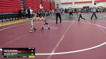 45 lbs Champ. Round 2 - Lucas McHenry, Hazel Green Youth Wrestling vs Easton Wright, Oak Grove Youth