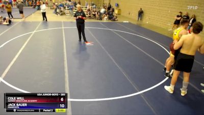 285 lbs 1st Place Match - Cole Will, Summit Wrestling Academy vs Jack Bauer, Minnesota