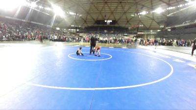 53 lbs Champ. Round 2 - Abraham Sanabria, Moses Lake Wrestling Club vs Blayden Evans, Berserkers Wrestling