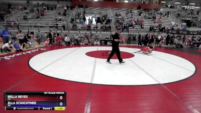 94 lbs 1st Place Match - Bella Reyes, CA vs Ella Schachtner, WI