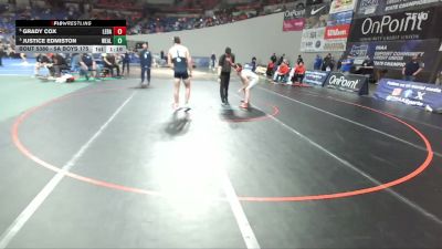 5A Boys 175 lbs 3rd Place Match - Grady Cox, Lebanon Boys vs Justice Edmiston, West Albany Boys