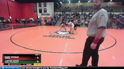 157 lbs Semifinal - Radic Dvorak, HUNTLEY vs Carter Mayes, Normal (COMMUNITY)