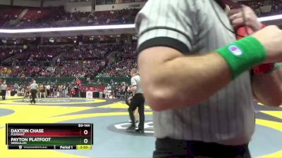 D3-144 lbs Quarterfinal - Payton Platfoot, Versailles vs Daxton Chase, Pleasant