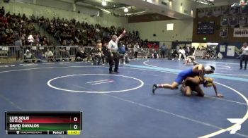 120 lbs Quarterfinal - David Davalos, Santa Fe vs Luis Solis, Los Altos