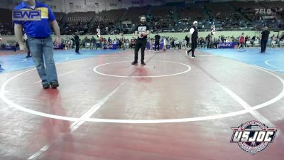 65 lbs Consi Of 4 - Kinslee Mcguire, Liberty Warrior Wrestling Club vs Myrakle Stark, Newkirk Takedown Club