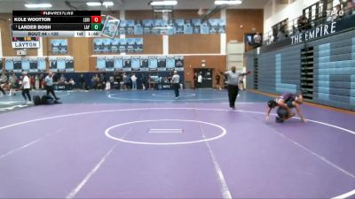 132 lbs Champ. Round 2 - Lander Bosh, Layton vs Kole Wootton, Lehi
