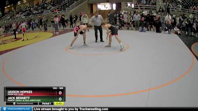 165 lbs Cons. Semi - Jaxson Hopkes, MOOK MAT CLUB vs Jack Bennett, Forest Grove Jr Viks Wrestling