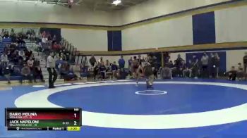 149 lbs Champ Round 1 (16 Team) - Dario Molina, Wesleyan (CT) vs Jack Napeloni, Williams College