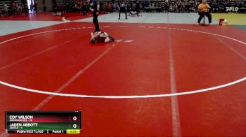 70 lbs Placement (4 Team) - Jaden Abbott, Adrian vs Coy Wilson, Grand Rapids