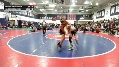 146 lbs Champ. Round 1 - Ryder Stockbarger, Sjhs vs Hunter Mccuistion, Rim Of The World High School